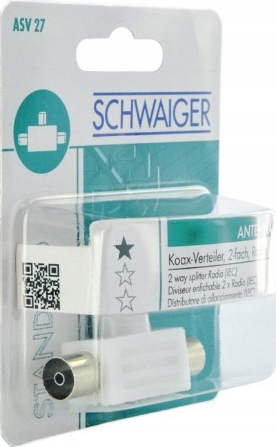 Schwaiger Schwaiger Steck-Anschlussverteiler 2x Rdf Weiß
