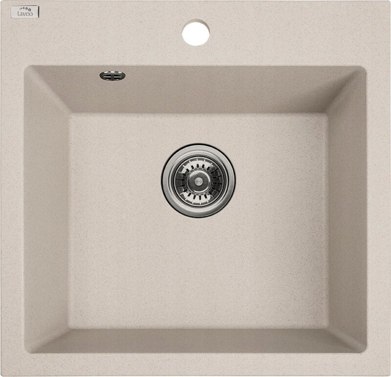 Zlewozmywak SBA_410T / LAVEO / ALENA / ZLEWOZMYWAK GRANITOWY BEŻOWY! 1-KOMOROWY 49X49 /