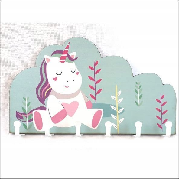 naSciane Wieszak na ubrania, plecaki dla dzieci JEDNOROŻEC