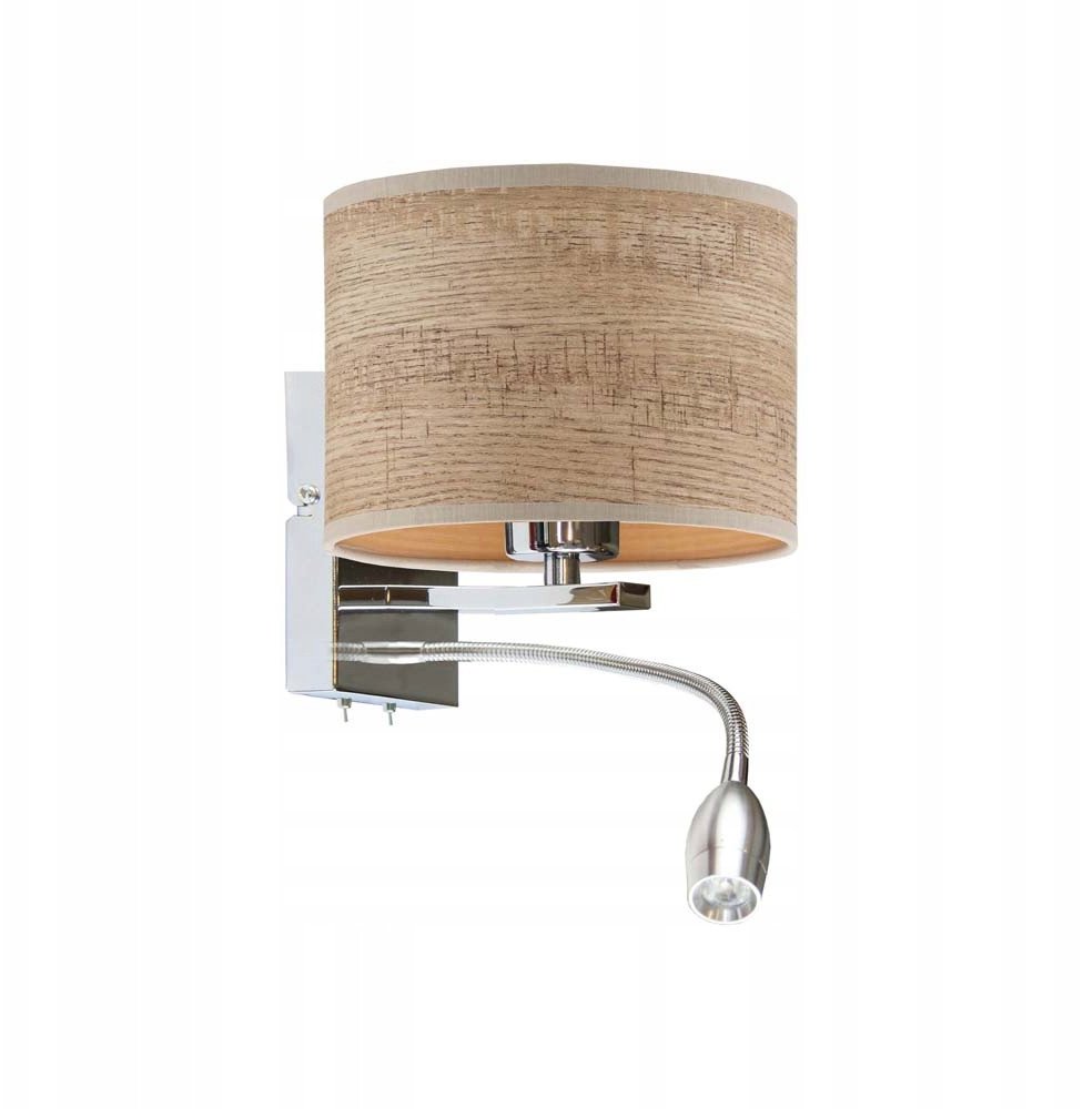 Lampa ścienna LED do sypialni SENEGAL ECO 2-płomienny kinkiet z oświetleniem LED