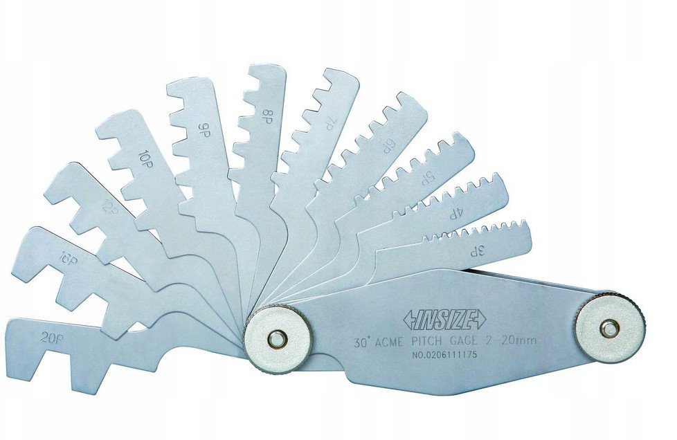 Insize WZORZEC ZARYSU GWINTOW TR30 (12LISTK.)