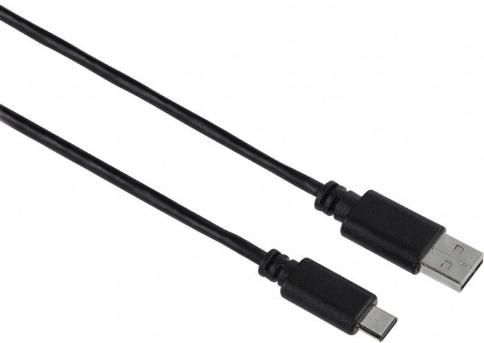Kabel USB Hama USB-C - microUSB 1 m Czarny (135722)