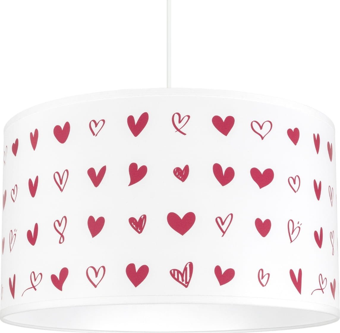 Solar Lampa wisząca czerwone serca plus denko