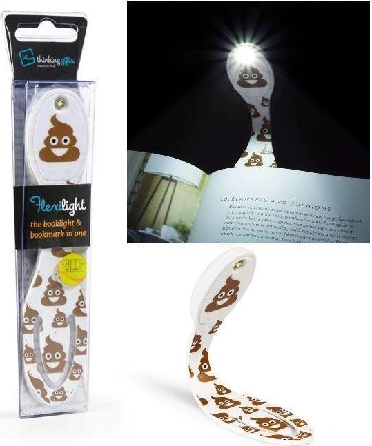 Thinking Gifts Flexilight Poo - Lampka do książki - Kupa