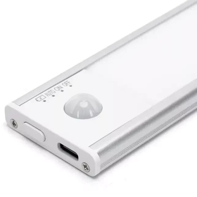 Listwa led 20cm 2.2W CCT lampa meblowa z czujnikiem pir ładowana z USB