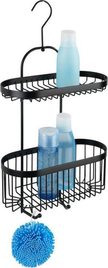 Koszyk prysznicowy Wenko prostokątny czarny (40935)