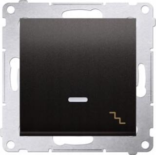 Kontakt-Simon Simon54 Łącznik schodowy podświetlany DW6L.01/49 czarny