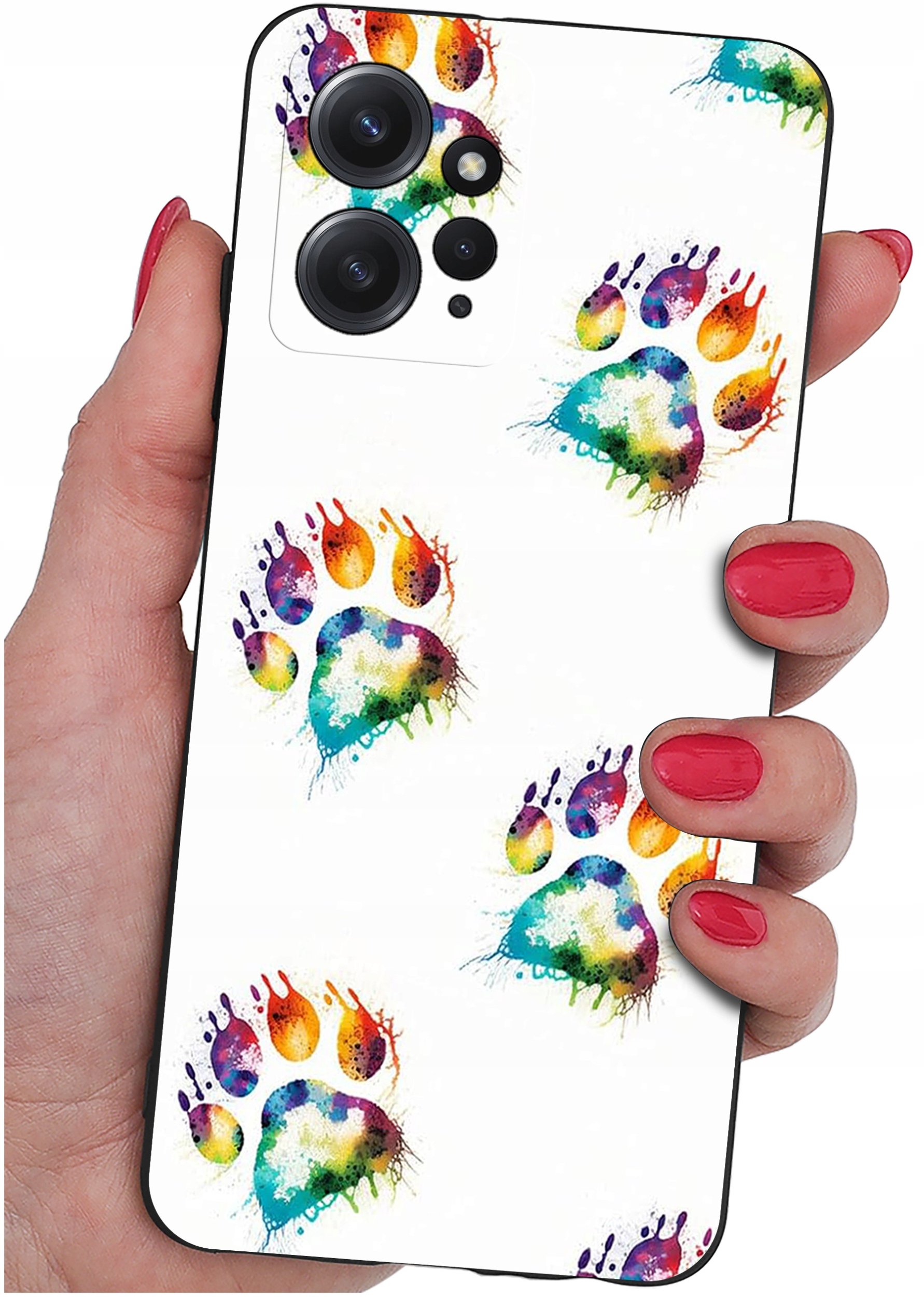 ETUI do Xiaomi Redmi Note 12 4G | WZORY | SILIKONOWE MATT CASE + SZKŁO 9H