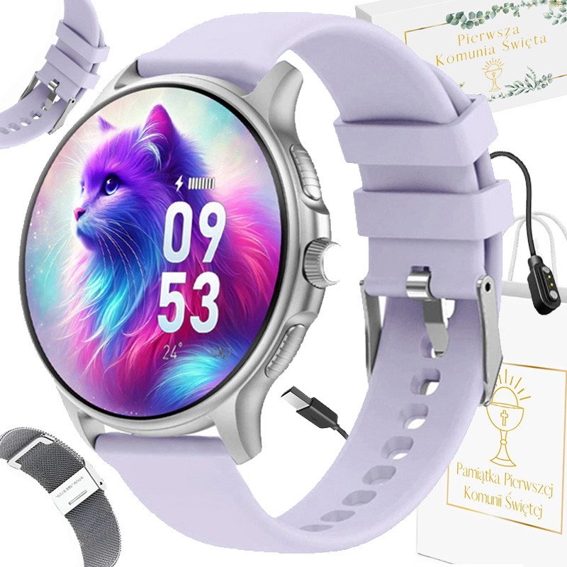 Zegarek Komunijny SMARTWATCH GRAVITY GT12-6 / 2 paski