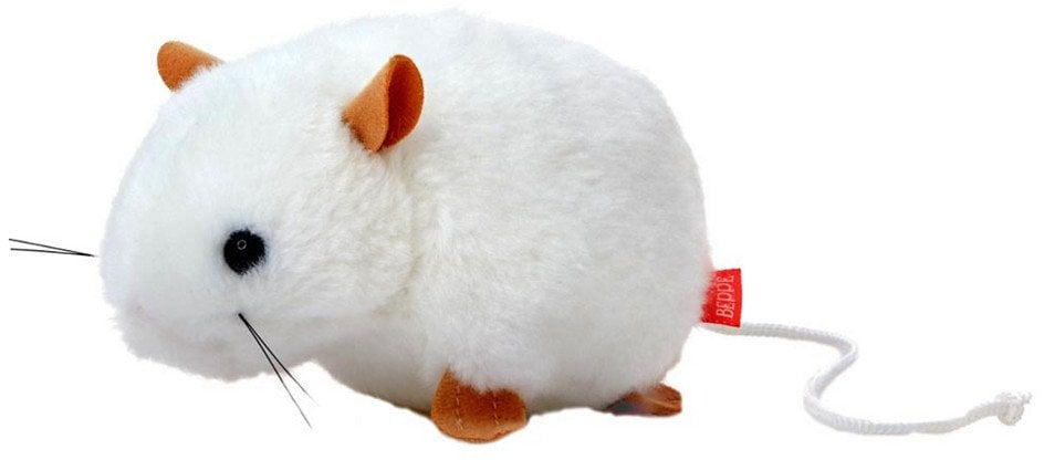 Mysz biała 13cm 13849