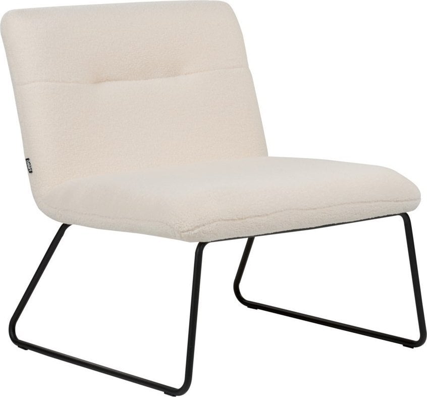 Beliani Fotel boucle biały COTULLA