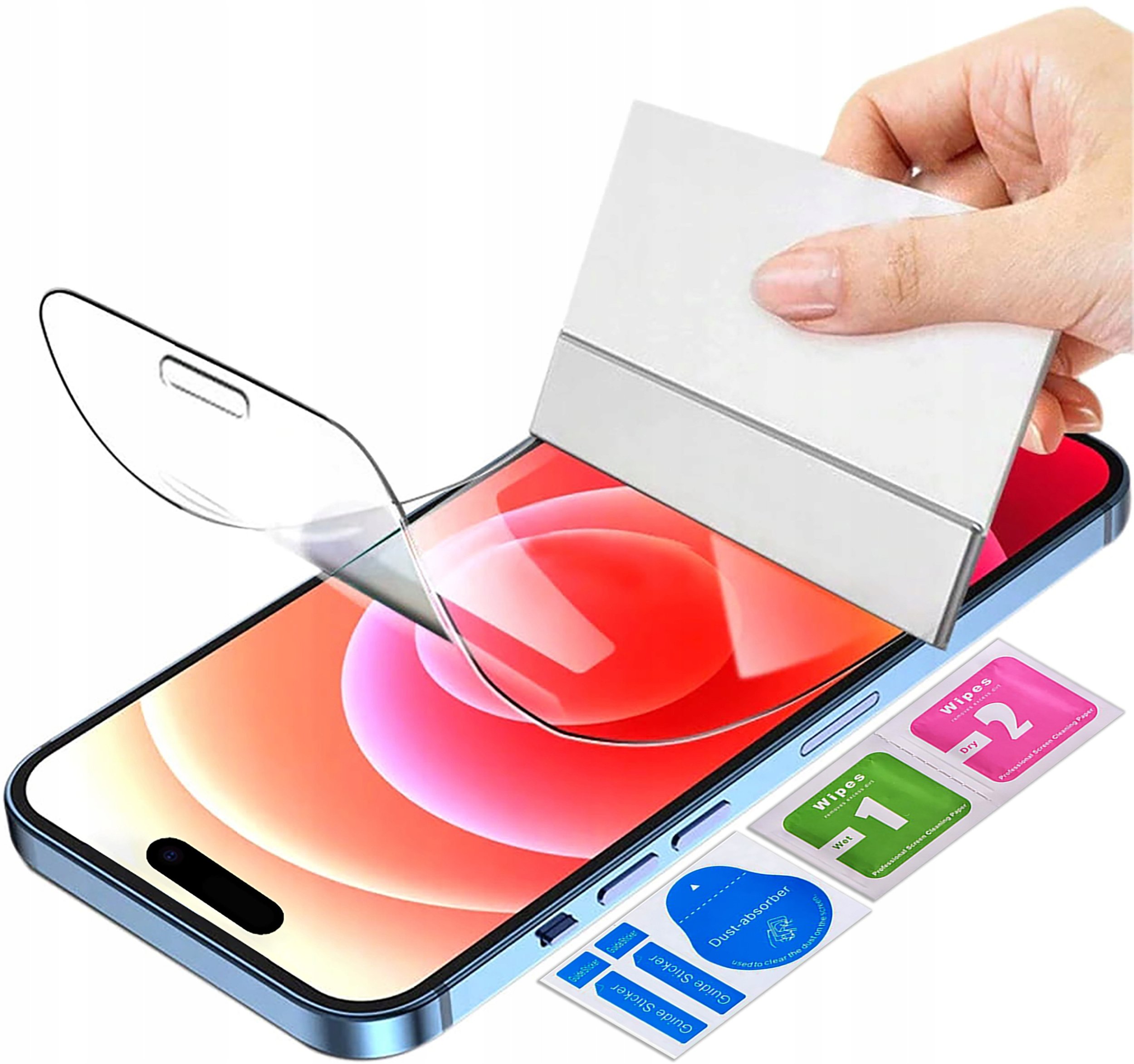 krainaGSM FOLIA OCHRONNA żelowa 3D do iPhone 16 Plus