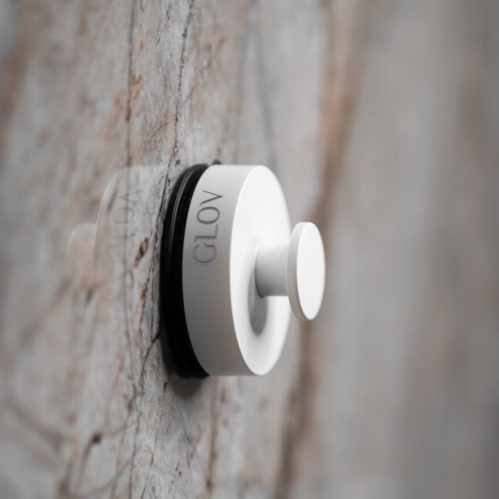 Aptel GLOV_Hookie Pookie mocny przyssawka do łazienki White