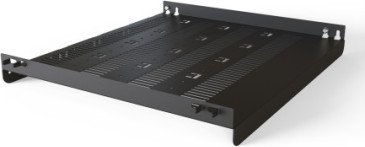 SCHROFF Półka SCHROFF Varistar 19'', stacjonarna, 75 kg, RAL 7021, 600W 600D