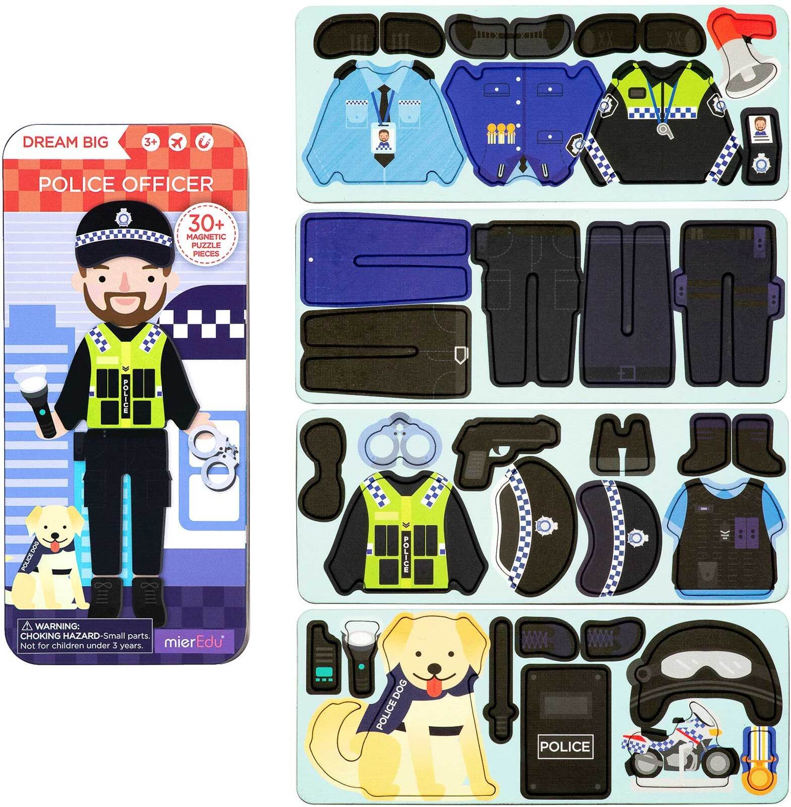 Puzzle magnetyczne Policjant