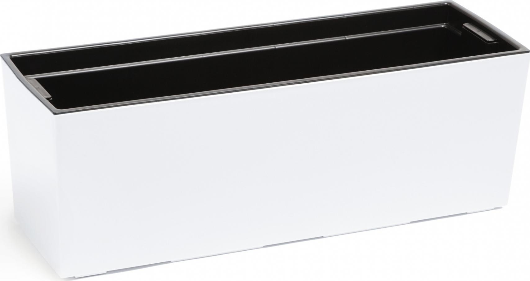 Kadax DONICZKA SKRZYNKA BALKONOWA UCHWYTY 19x56cm BIAŁA