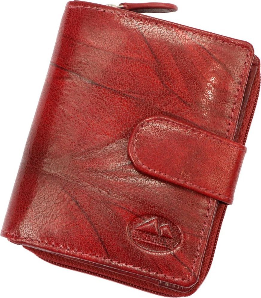 EL FORREST Skórzany pojemny damski portfel EL FORREST RFID NoSize