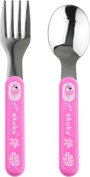 Akuku AKUKU ZESTAW SZTUĆCÓW METALOWYCH PINK A0101/5907644001019 () - Ż-ALBI-AK-04-40