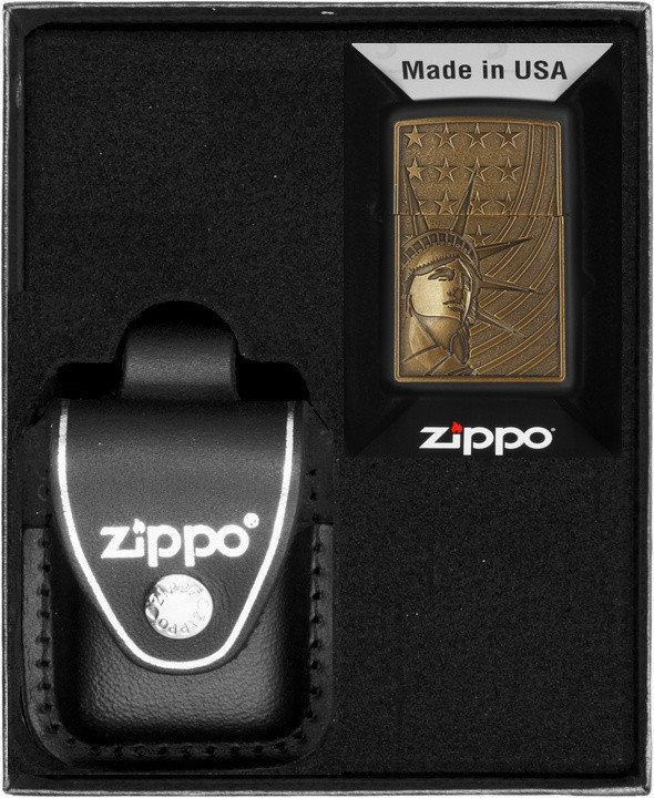 Zestaw ZIPPO Zapalniczka LIBERTY & FLAG Prezentowy No3