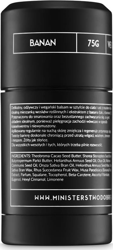 Ministerstwo Dobrego Mydła Ministerstwo Dobrego Mydła Balsam Banan 75 g