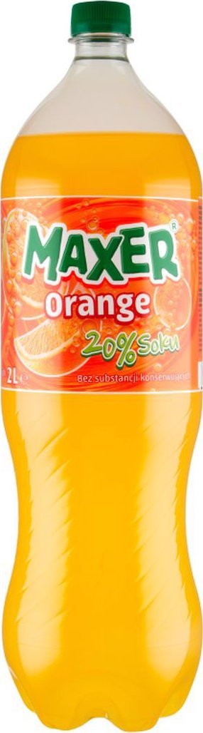 ZBYSZKO Maxer Napój gazowany o smaku pomarańczowym 2 l