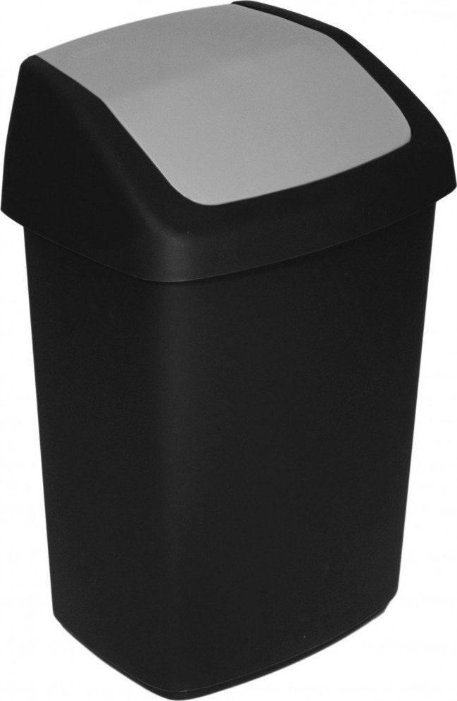 Kosz na śmieci Kadax uchylny czarny
