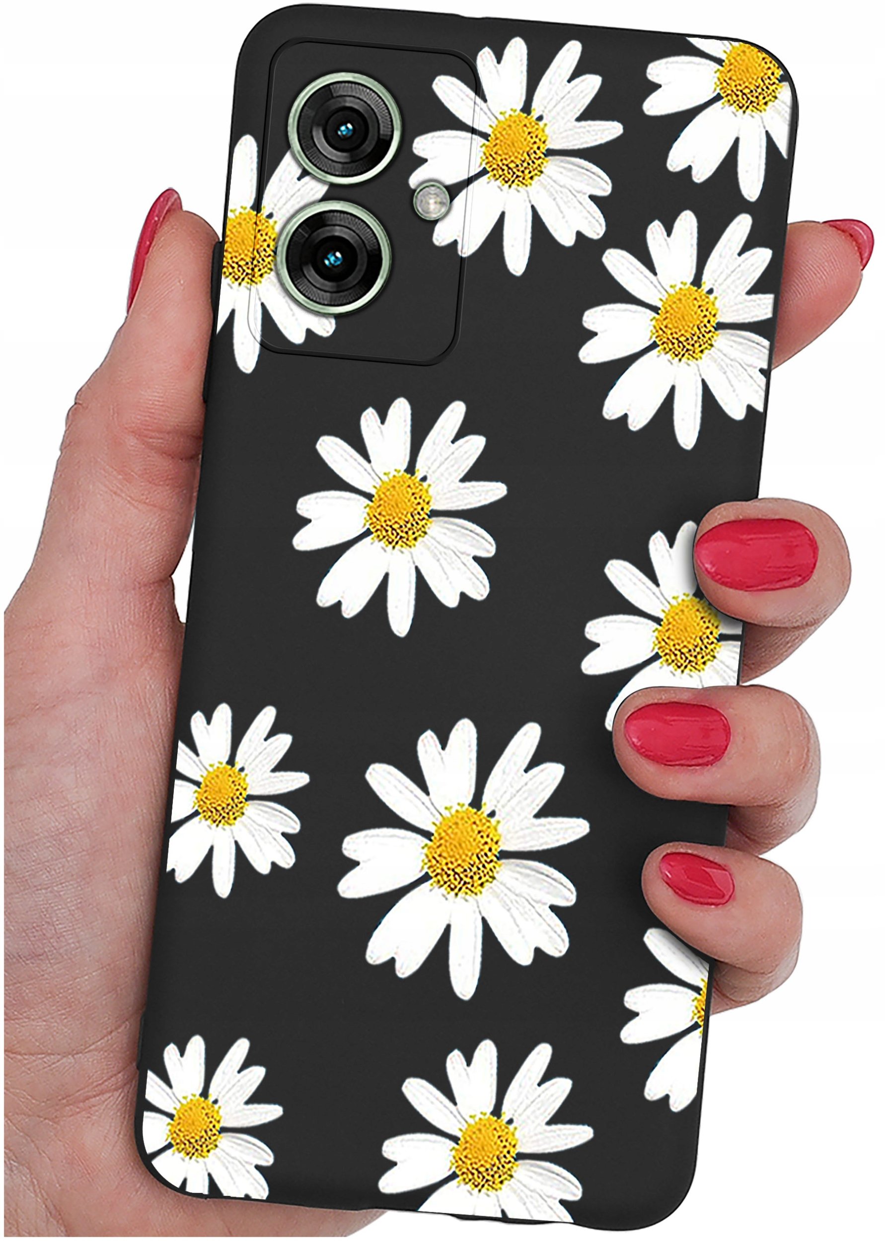 Etui do Motorola Moto G55 5G WZORY |SILIKONOWE MATT CASE + SZKŁO 9H