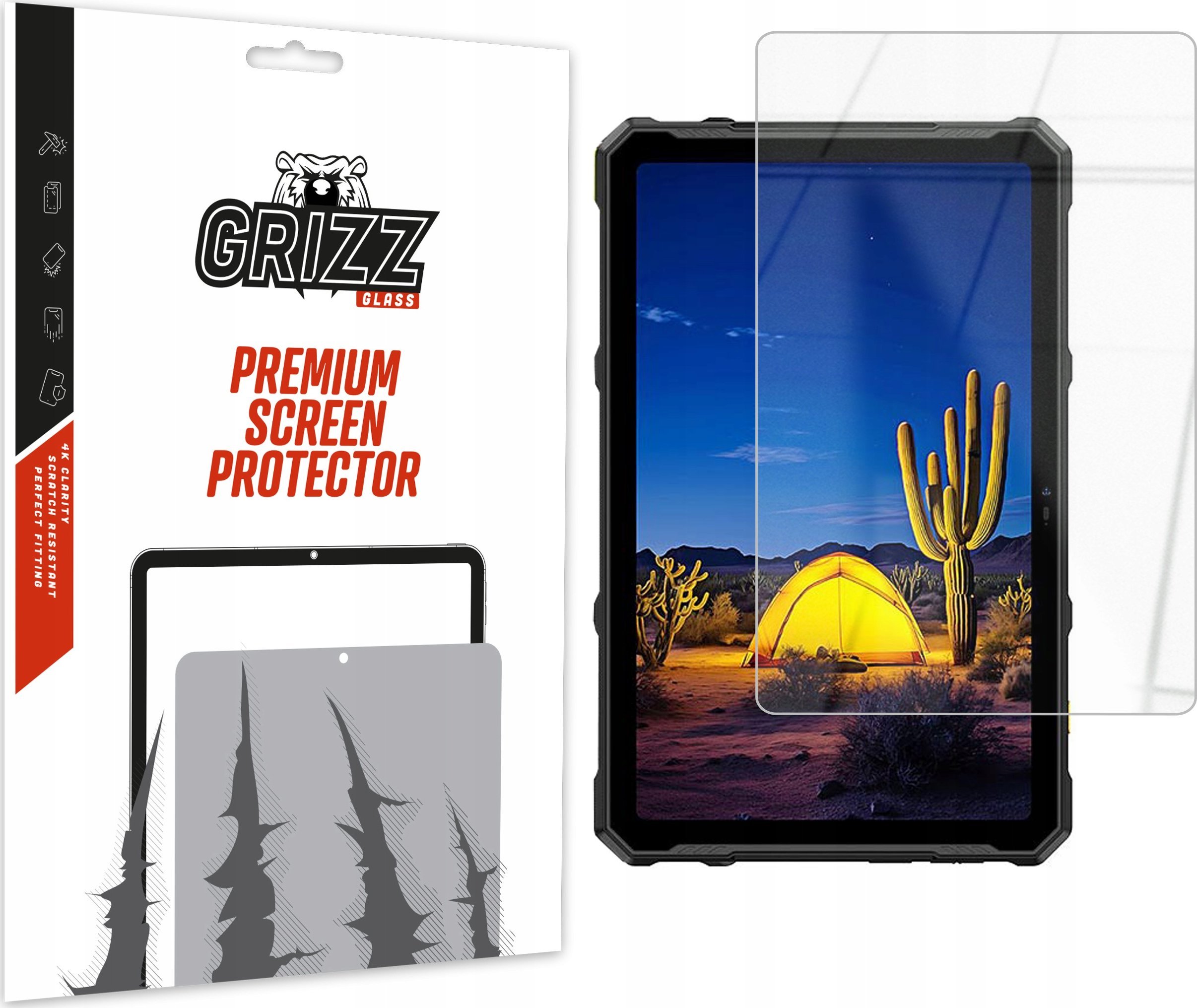 Szkło hybrydowe GrizzGlass HybridGlass do Ulefone Armor Pad 4 Ultra