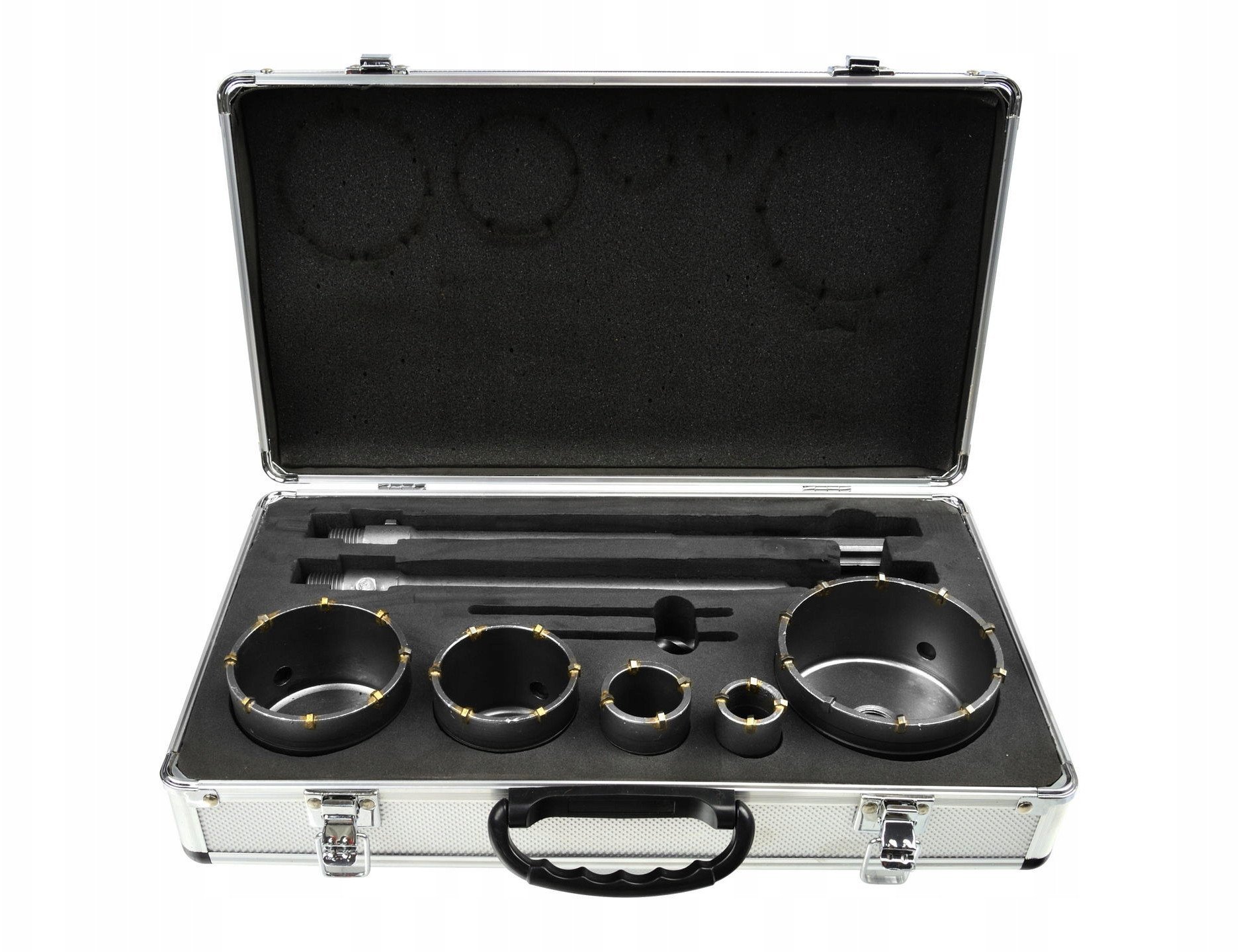 Zestaw frezów do muru 9el.(30,40,65,80,100mm+2 adaptery)(4)