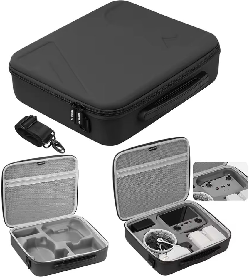 TORBA ETUI CASE COMBO FUTERAŁ SUNNYLIFE NA DRONA I AKCESORIA DO DJI FLIP (CZARNA)