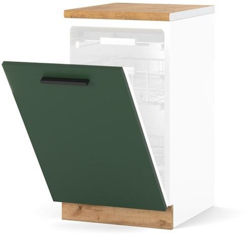 Szafka Kuchenna Do Zabudowy Zmywarki 60cm Blande Wotan Butelkowa Zieleń