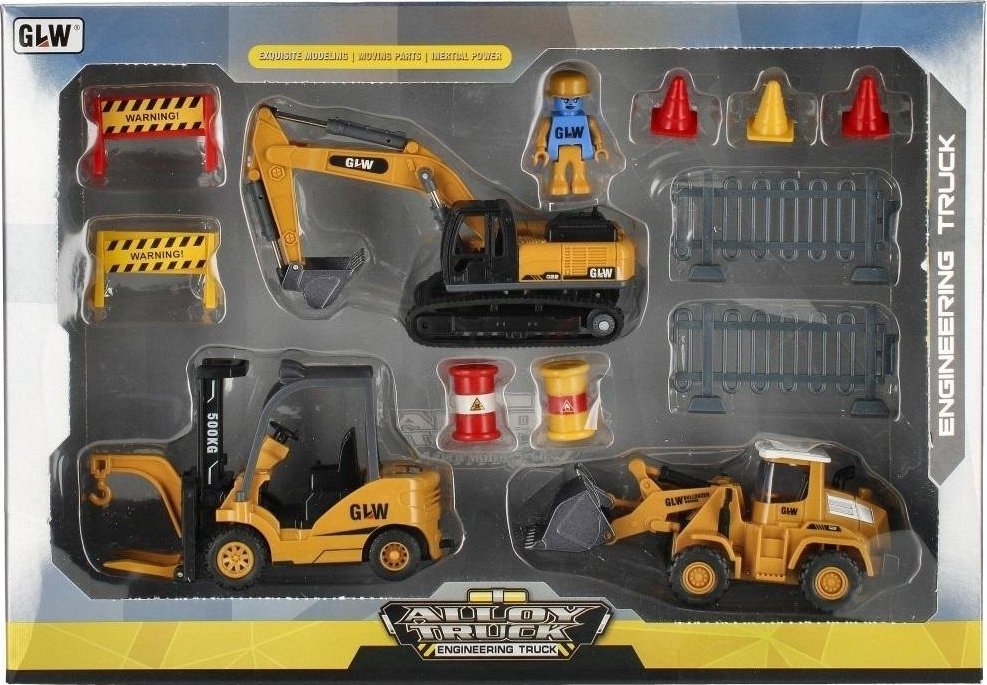 Mega Creative Maszyna budowlana metalowa zestaw