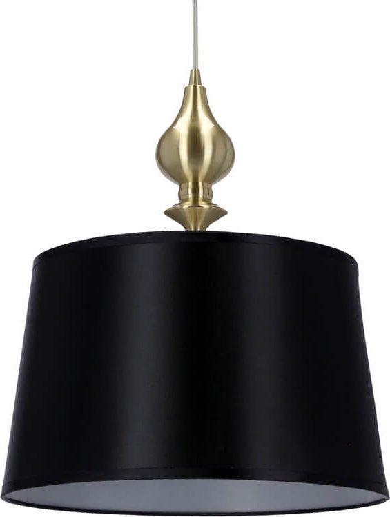 Lampa wisząca Candellux Wisząca lampa salonowa Prima okrągła nad stół czarna złota