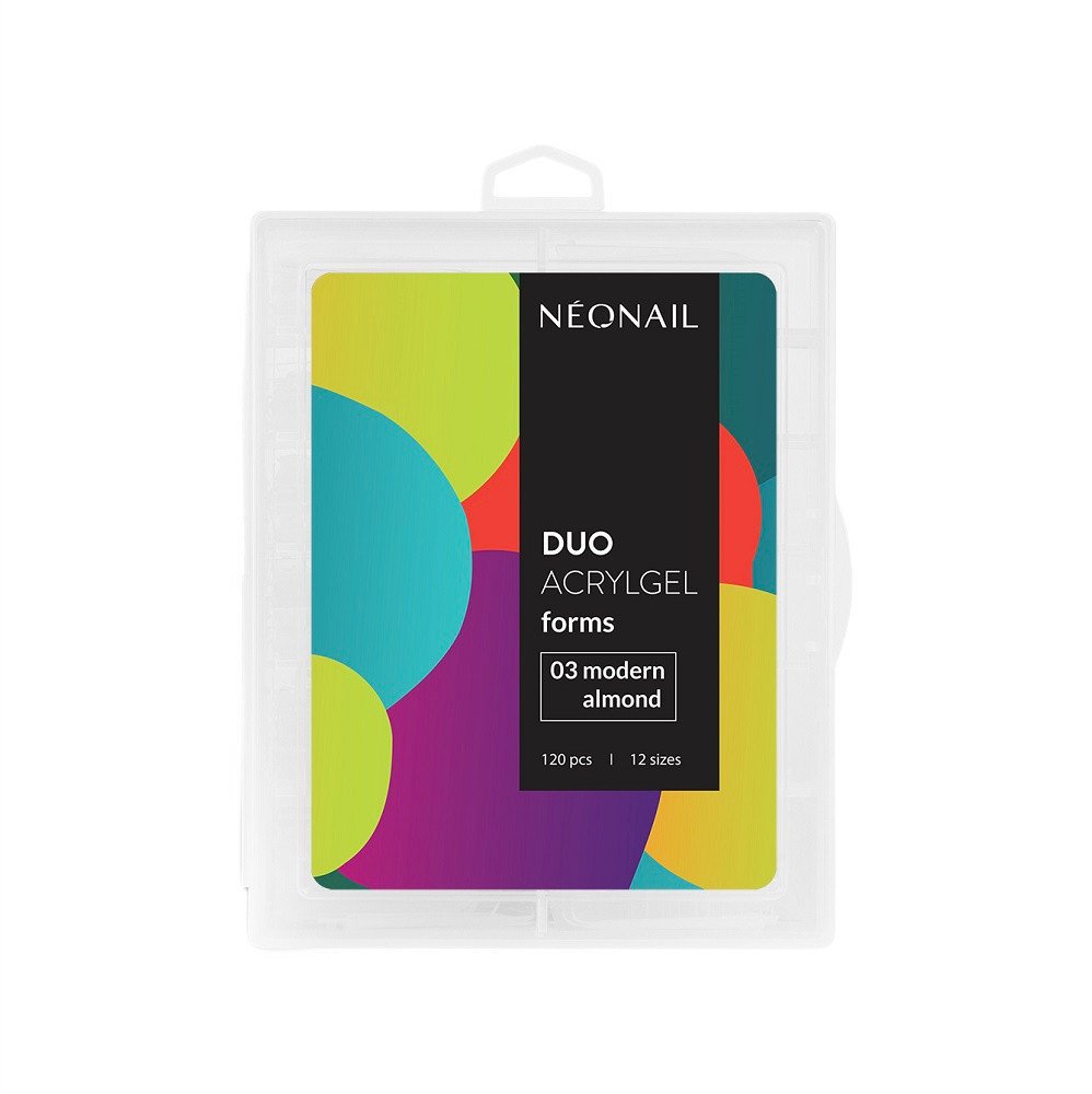 NeoNail Duo AcrylGel formy do przedłużania paznokci 03 migdał współczesny 120szt