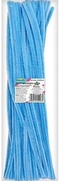Druciki dekoracyjne 0,6x30cm błękitne 50szt