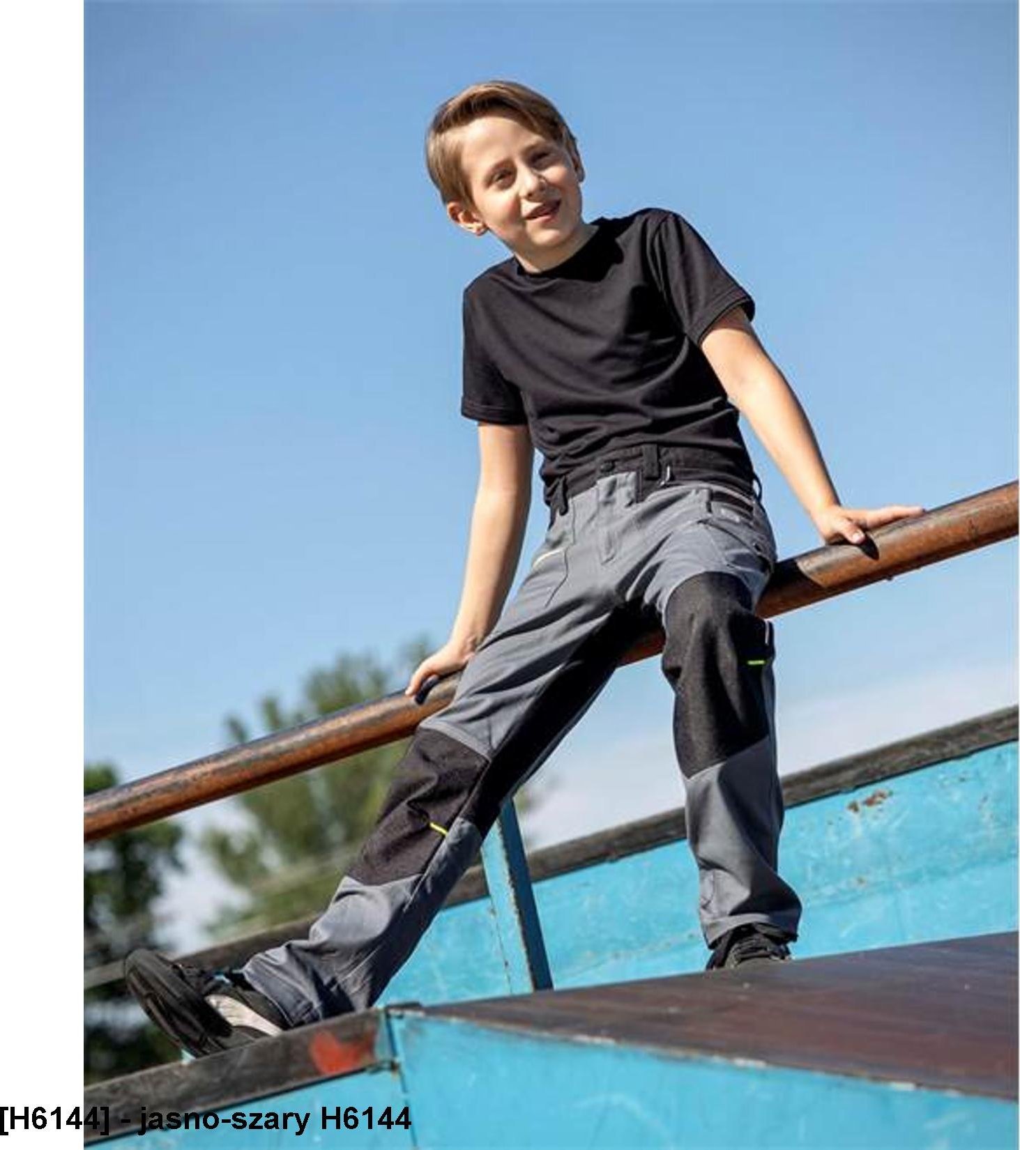 Ardon ARDON 4Xstretch - spodnie dziecięce elastyczne ARDON4Xstretch, zwiększoną wytrzymałość, 98% bawełna, 2% elastan - jasno-szary H6144 110-116