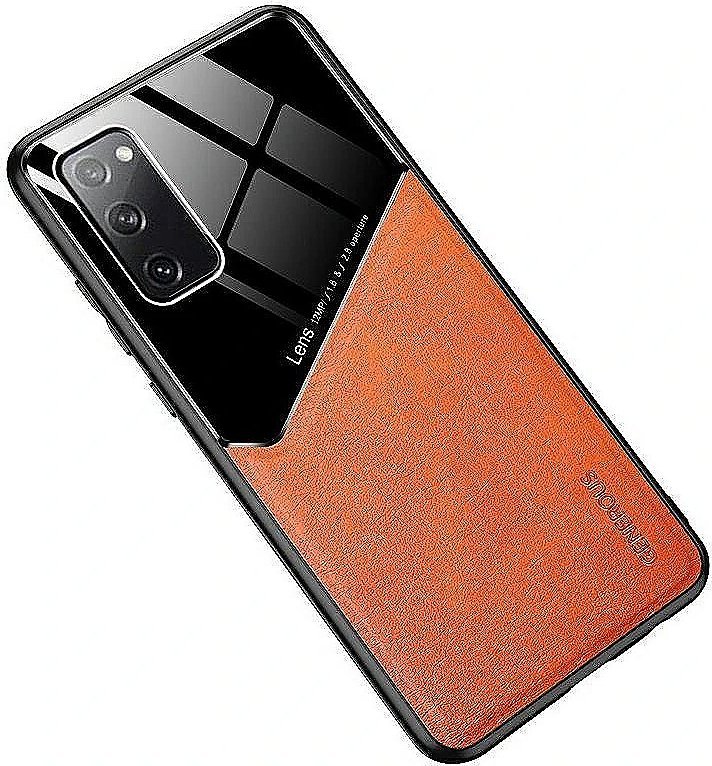 Mocco Lens Leather Back Case for Apple iPhone 12 Pro Max Orange
