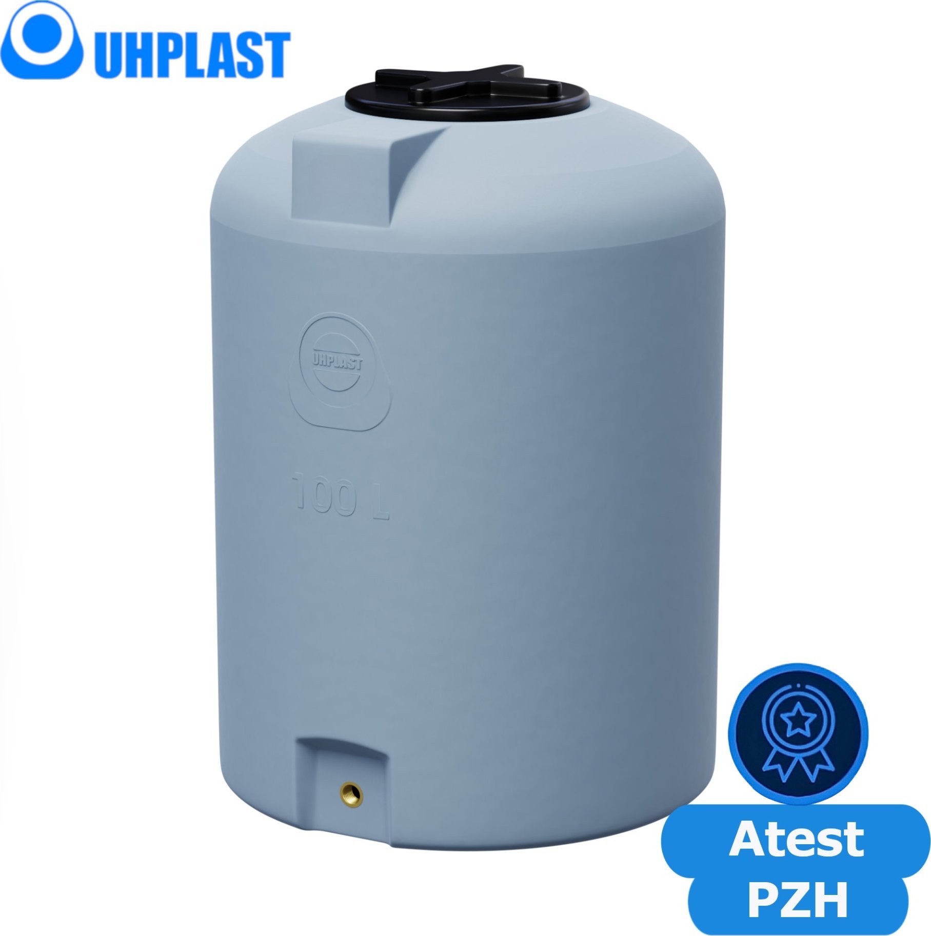 UHP Zbiornik na wodę 100l UHP VERTICON V-100 Szary