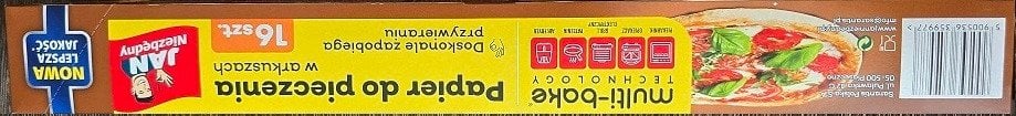 JAN NIEZBĘDNY Papier do pieczenia w arkuszach Multi-Bake Technology - 16 sztuk