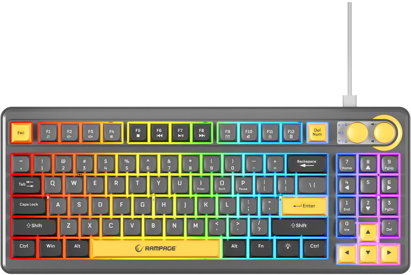 Klawiatura Rampage Cyclone Knob (CYCLONE)