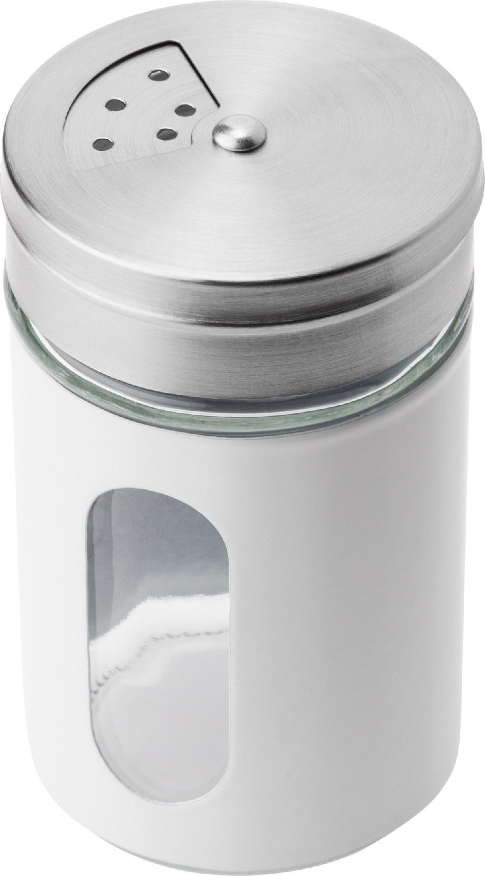 Kadax Solniczka Przyprawnik Do Soli Biały Szklany 90ml