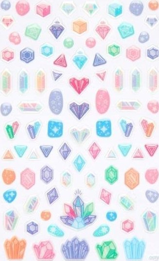 Ooly Mini Naklejki Itsy Bitsy Brokatowe Klejnoty