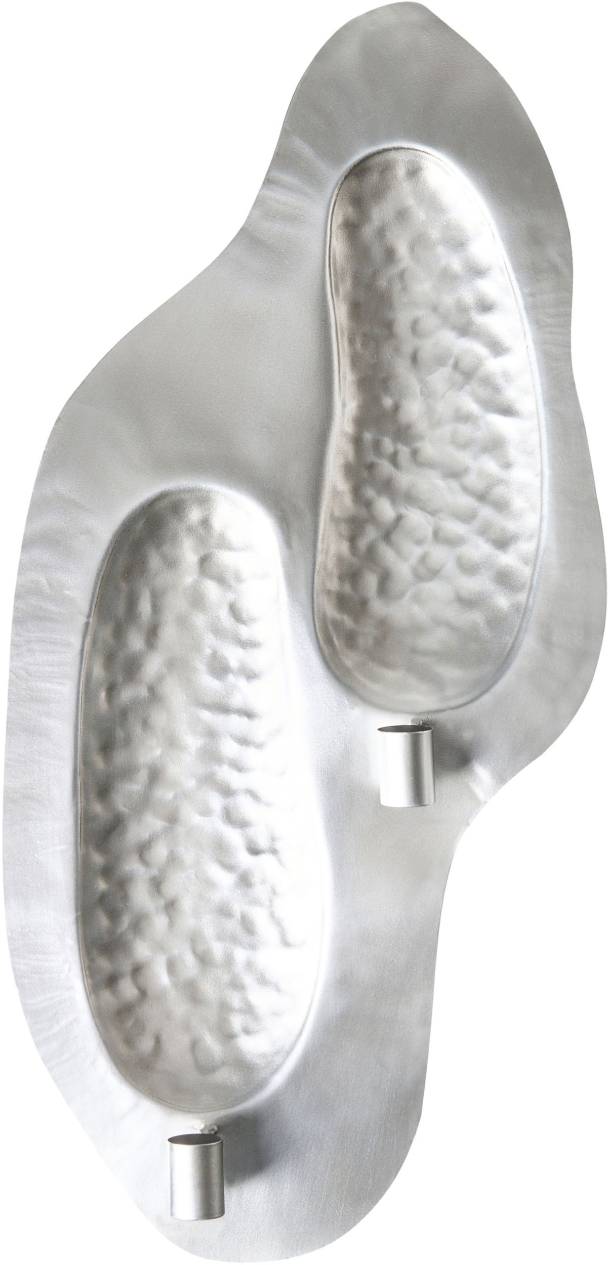 Świecznik wiszący PENICHE Metal 60 cm Srebrny