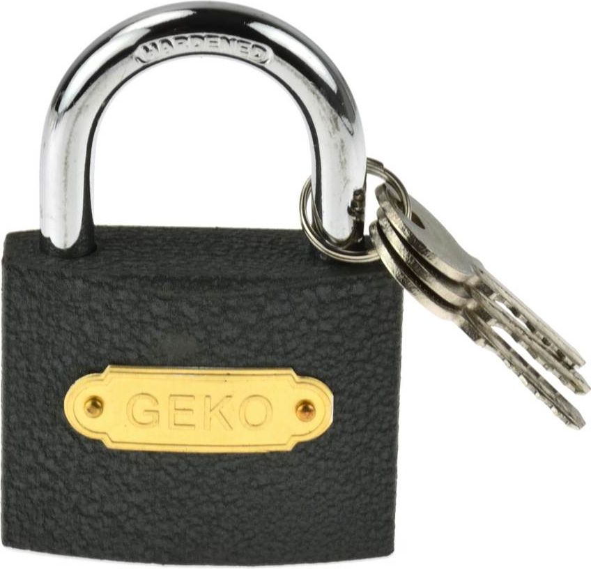 Geko Kłódka szara 63 mm GEKO (60/6)