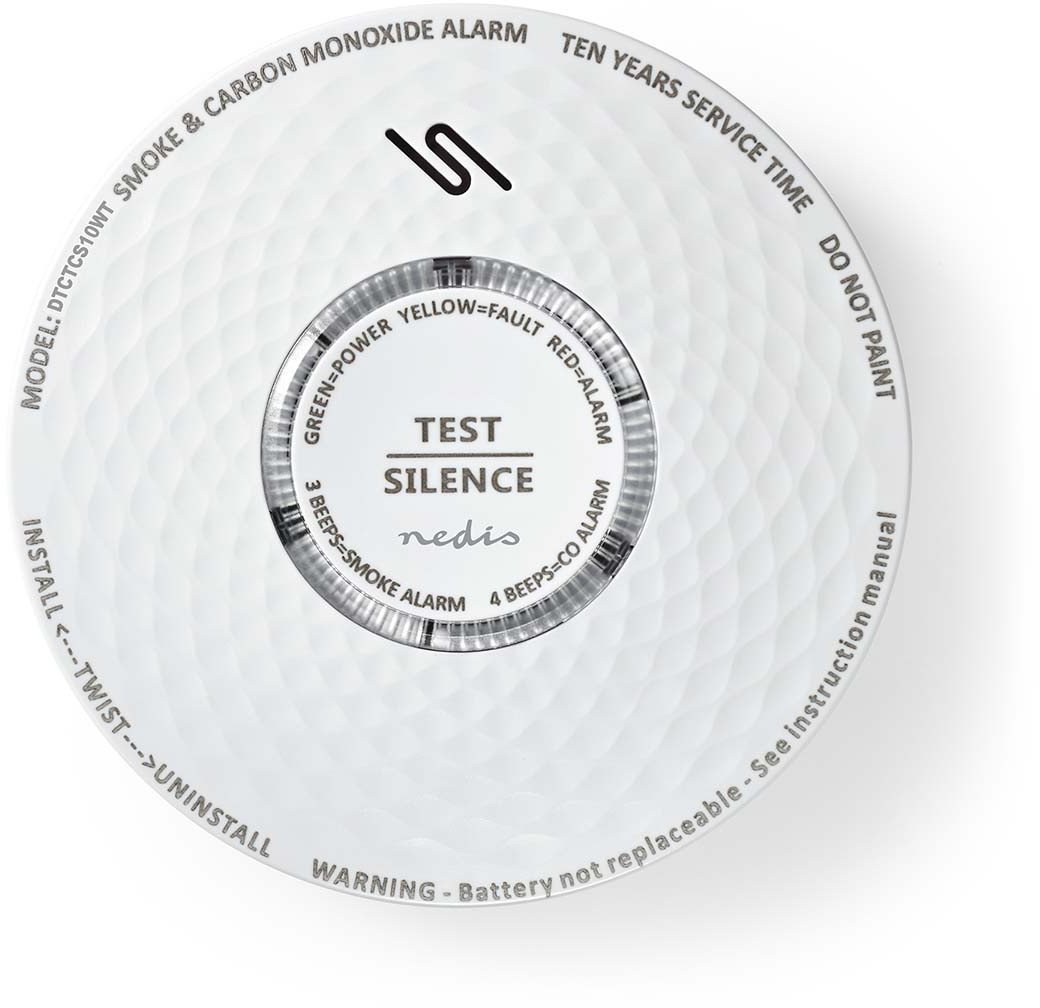 Czujnik dymu i czadu Nedis DTCTCS10WT