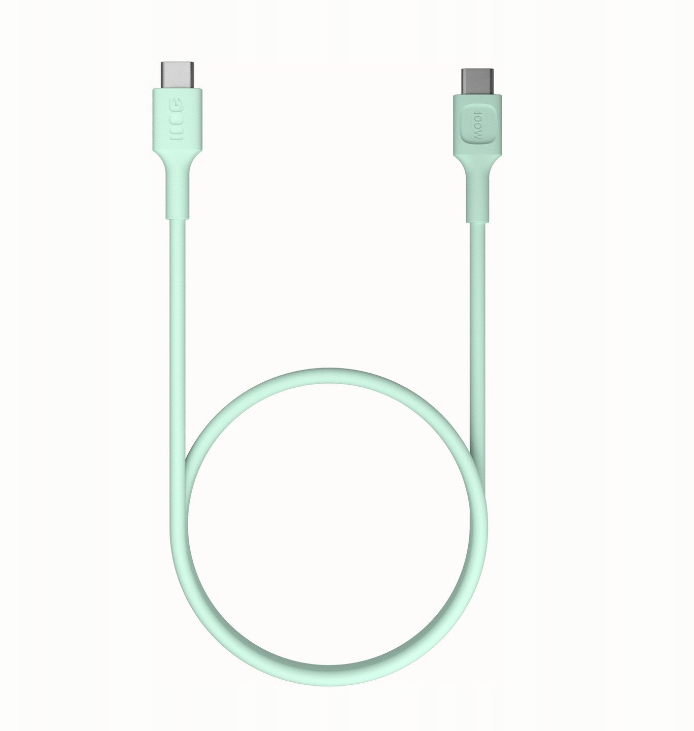 Kabel USB Canyon USB-C - USB-C 0.3 m Miętowy (KABGC100PF30MG)