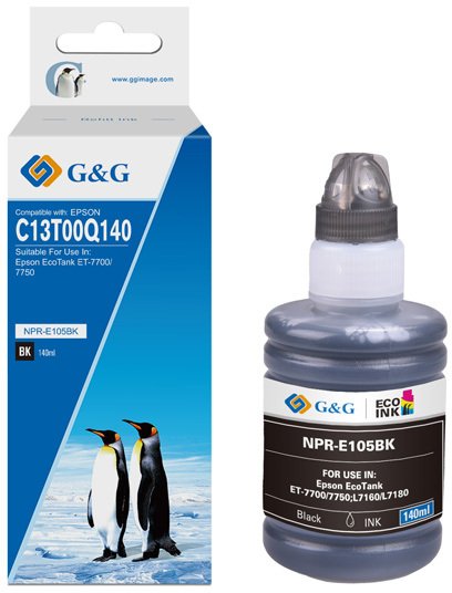 Tusz G&G kompatybilny ink / tusz z C13T00Q140, NPR-E105BK, black