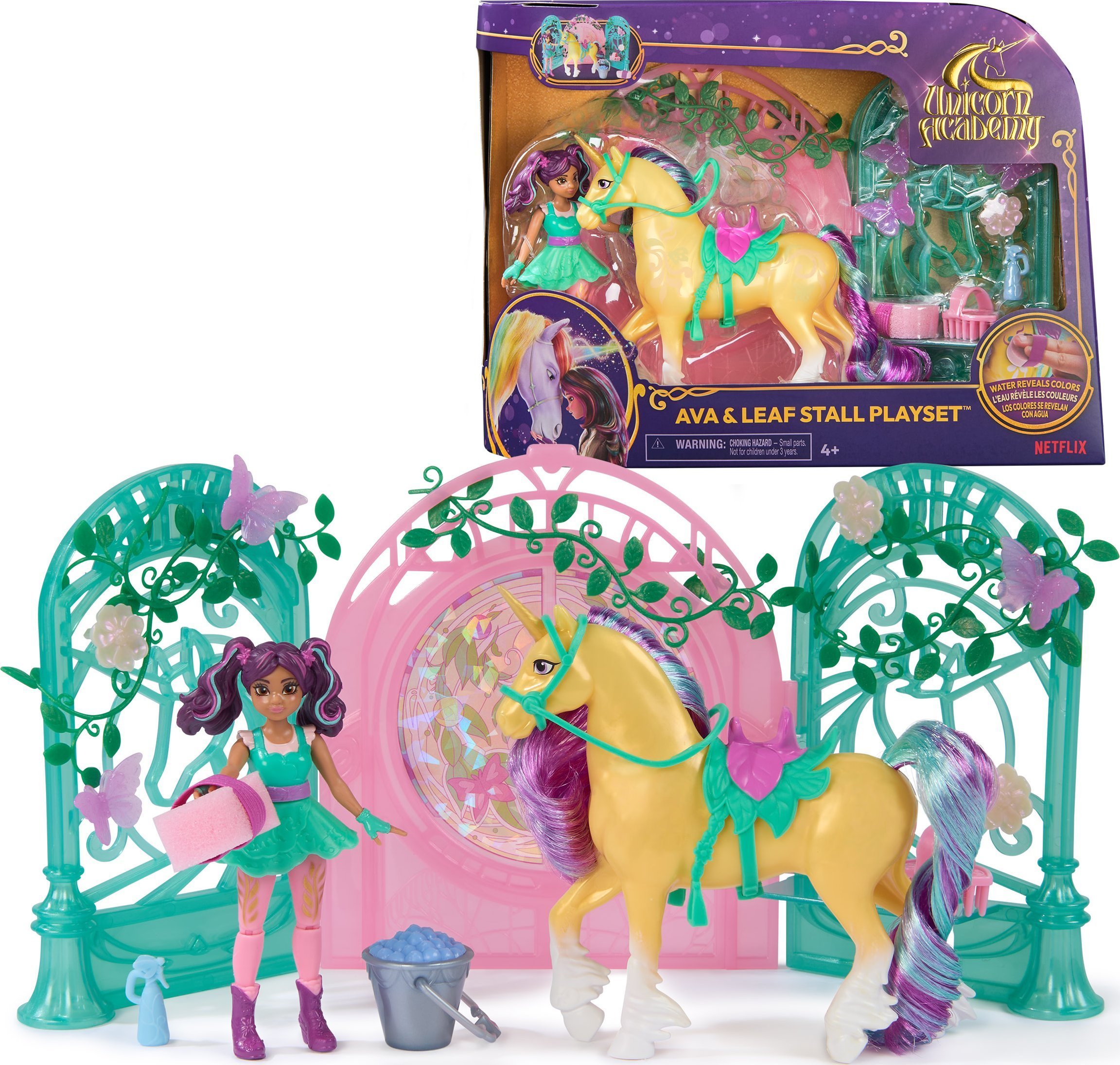 Unicorn Academy Ava & Leaf Stall Playset