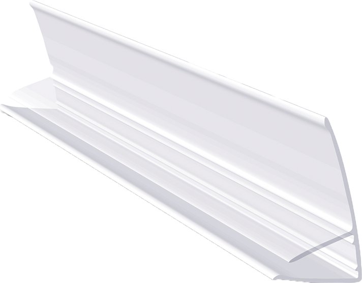 F-profil 2000mm, bezbarwny do poliwęglanu 8-10mm