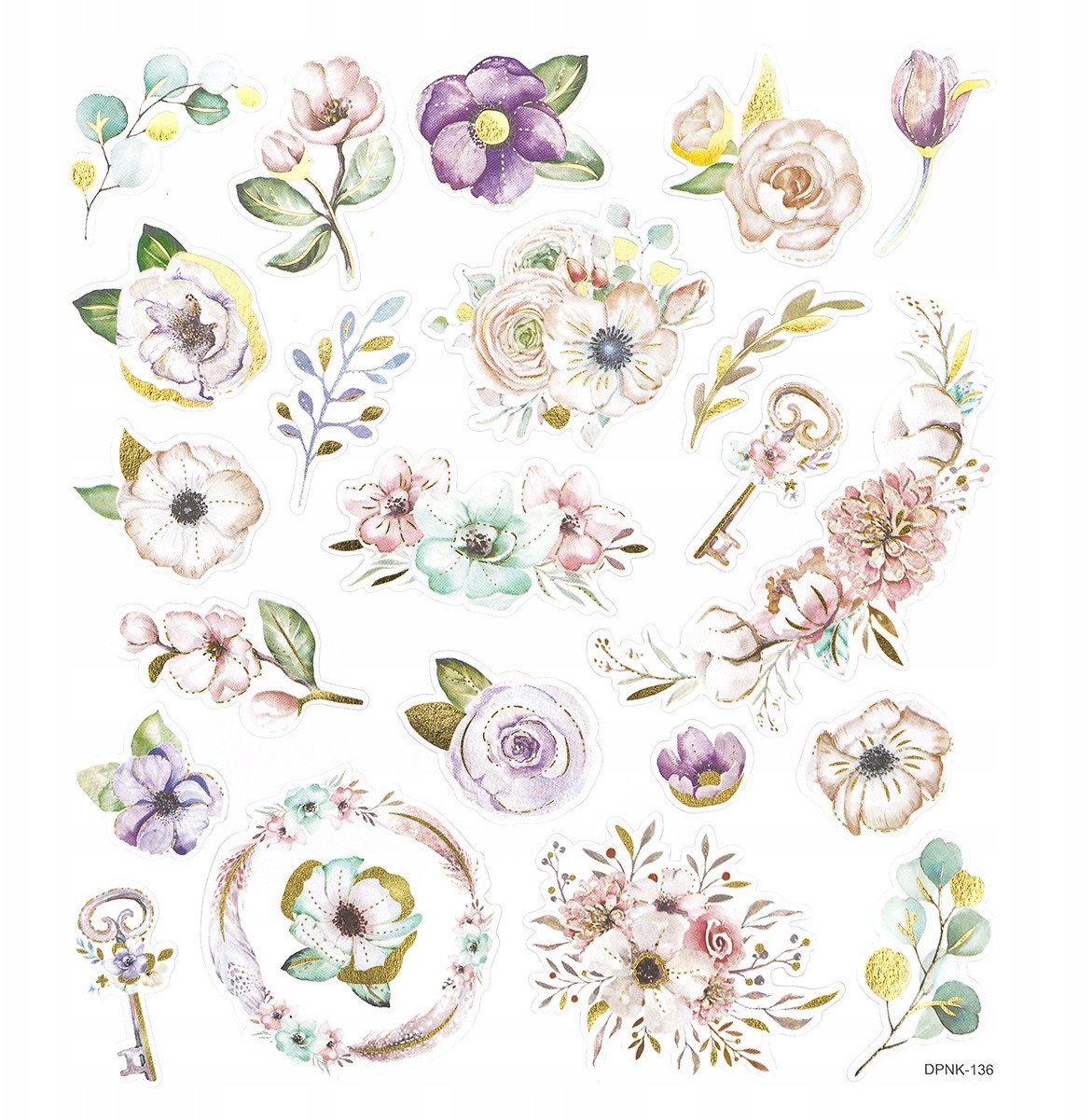 Naklejki boho florals 22szt